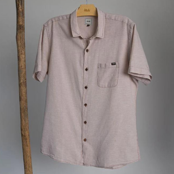 Camisa Linen and Cotton Areia