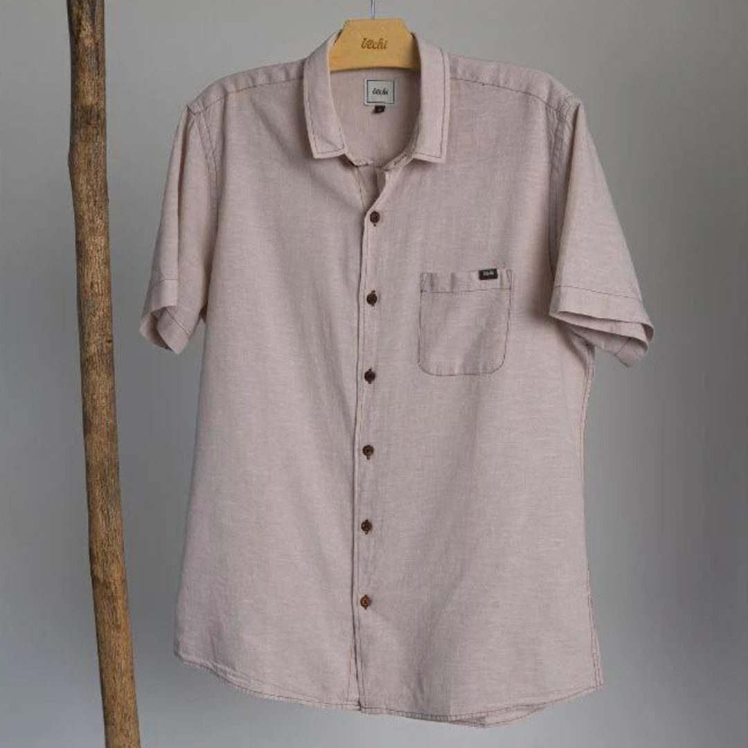 Camisa Linen & Cotton Areia